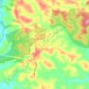 Crossover topographic map, elevation, terrain