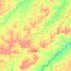 Acrelândia topographic map, elevation, terrain