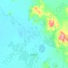 Leeton topographic map, elevation, terrain