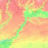 Kachowkaer Stausee topographic map, elevation, terrain