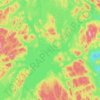Lac Manouane topographic map, elevation, terrain