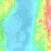 Inle Lake topographic map, elevation, terrain
