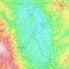 Forez topographic map, elevation, terrain