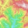 Borzonasca topographic map, elevation, terrain