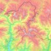 Ganesh Himal topographic map, elevation, terrain