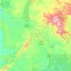 Pickens County topographic map, elevation, terrain
