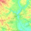 Dublin topographic map, elevation, terrain