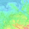Weser-Ems topographic map, elevation, terrain