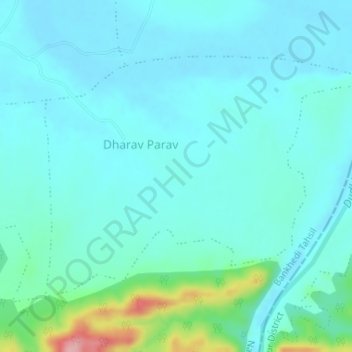 Dharav Parav topographic map, elevation, terrain