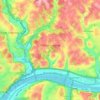 O'Hara Township topographic map, elevation, terrain