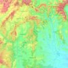 Kyogle Council topographic map, elevation, terrain