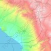Province of Tacna topographic map, elevation, terrain