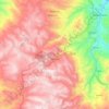 Hualgayoc topographic map, elevation, terrain