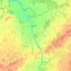 Saločių seniūnija topographic map, elevation, terrain