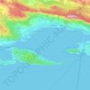 Kaštelanski zaljev topographic map, elevation, terrain