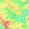 Secondigny topographic map, elevation, terrain