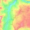 Barichara topographic map, elevation, terrain