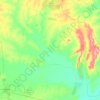 Wyuna topographic map, elevation, terrain