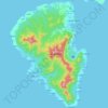 Lihir Island topographic map, elevation, terrain