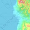 Hilongos topographic map, elevation, terrain