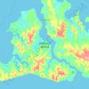 Isla de Bathurst topographic map, elevation, terrain