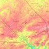 La Bruyère topographic map, elevation, terrain