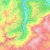 Lauterbrunnen topographic map, elevation, terrain