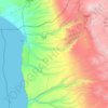 Provincia de Arica topographic map, elevation, terrain