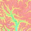 Dorje topographic map, elevation, terrain