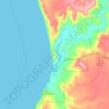 Kalbarri topographic map, elevation, terrain