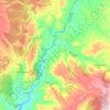 Villel topographic map, elevation, terrain