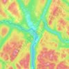 Rivière-Bleue topographic map, elevation, terrain