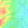 Leasingham topographic map, elevation, terrain