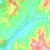 Kootingal topographic map, elevation, terrain