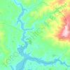 Inaciolândia topographic map, elevation, terrain