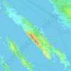 Ugljan topographic map, elevation, terrain