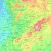 Rio Mondego topographic map, elevation, terrain
