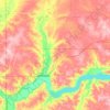 Williams County topographic map, elevation, terrain