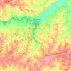 Cobija topographic map, elevation, terrain