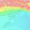 Luntai County topographic map, elevation, terrain