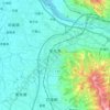 Changhua topographic map, elevation, terrain