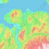 Trondheim topographic map, elevation, terrain