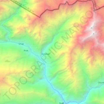 Bihi topographic map, elevation, terrain