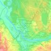 Daugavpils topographic map, elevation, terrain