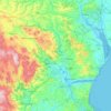 Teignbridge topographic map, elevation, terrain