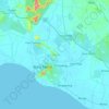 Batu Pahat topographic map, elevation, terrain