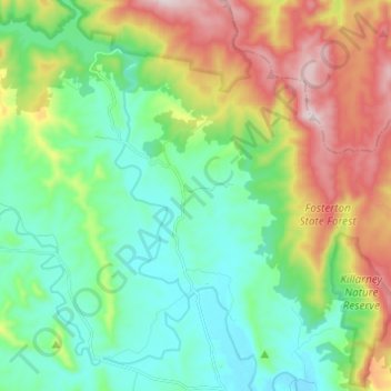 Bandon Grove topographic map, elevation, terrain
