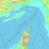 Strait of Hormuz topographic map, elevation, terrain