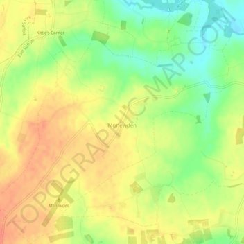 Monewden topographic map, elevation, terrain