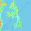 North Bruny topographic map, elevation, terrain